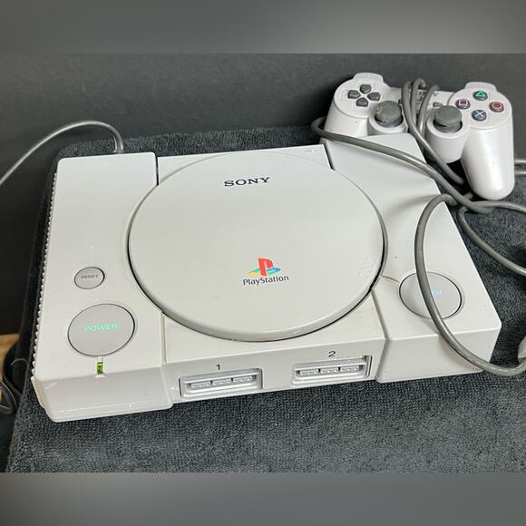 Sony PlayStation 1 SCPH-7501 Console Game System PS1 Wired Controller Bundle - Picture 5 of 9